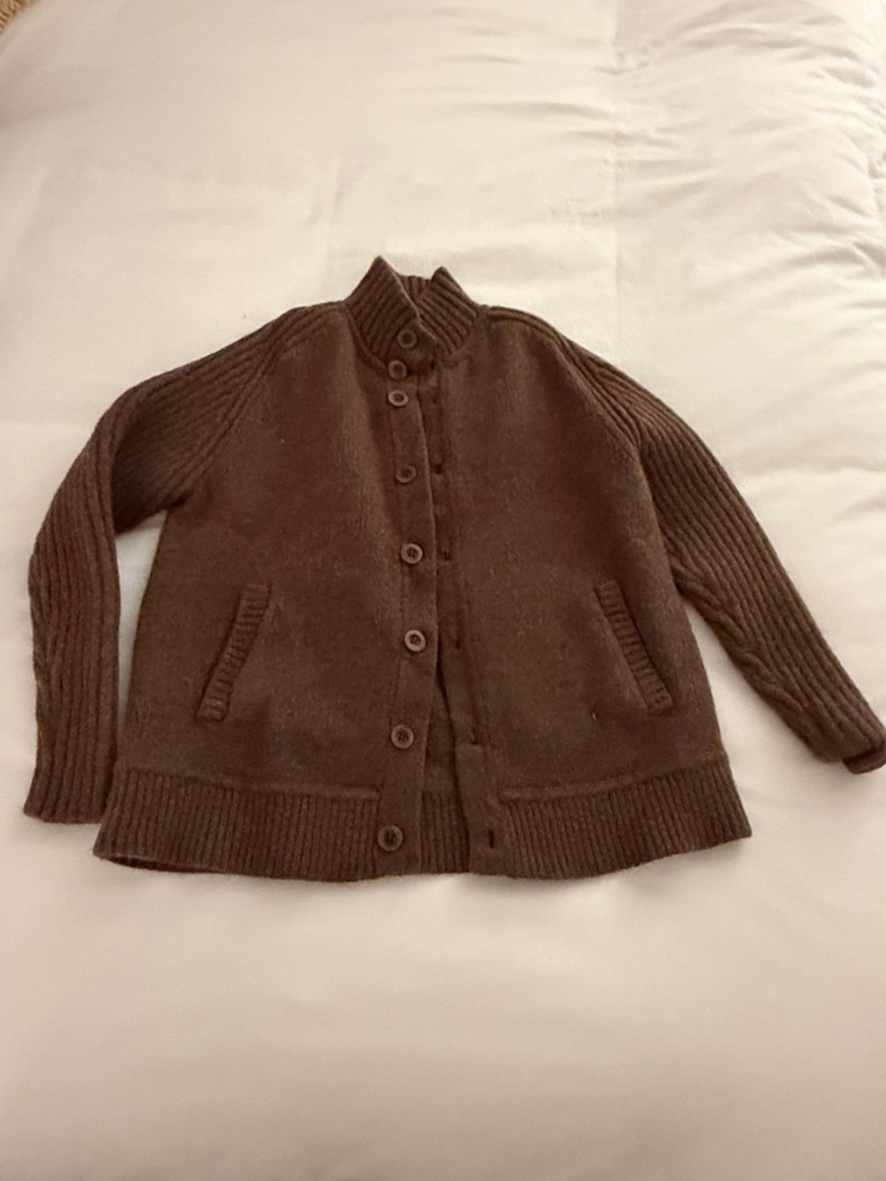 Brooks Brothers Brown Button-Up Cardigan